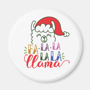 Fa la la Llama Noël Magnet