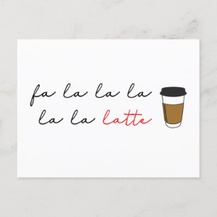 Fa la latte Funny Café d'affaires Carte de vacance