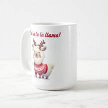 Fa La Llama Christmas Mug - Fun Holiday Gig