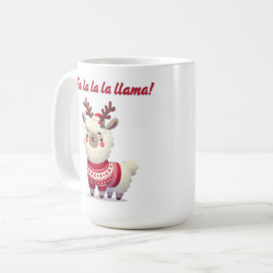 Fa La Llama Christmas Mug - Fun Holiday Gig