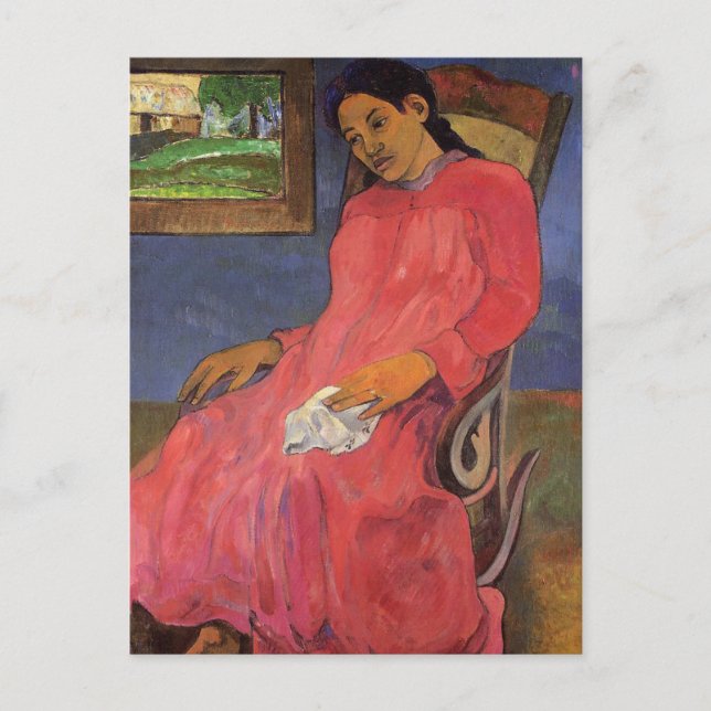 'Faaturuma (Melancholy)' - Carte postale Paul Gaug (Devant)