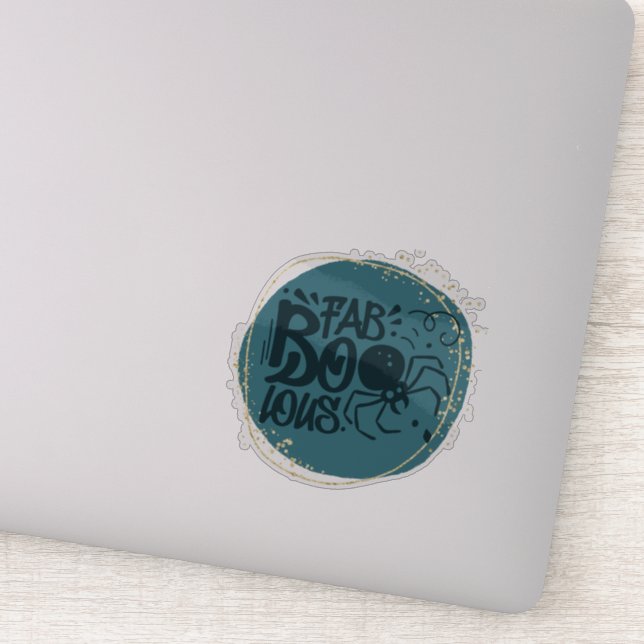 Fab...Boo...Lous...Fun Citation Halloween Sticker (Détail)