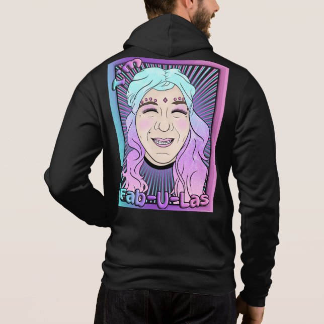 Fab-U-Las Mens Bella+Canvas Sweat - shirt à capuch (Dos)