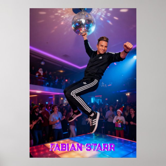 FABIAN STARR - DISCO BALL POSTER (Devant)