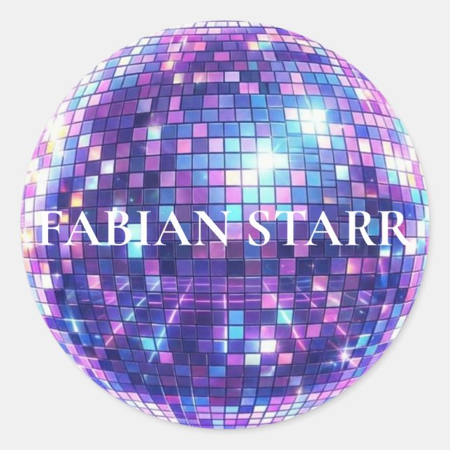 Fabian Starr Disco Ball Sticker (Devant)