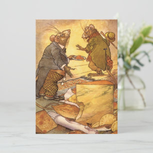 Fable d'Ésope vintage, Souris des champs, Souris d