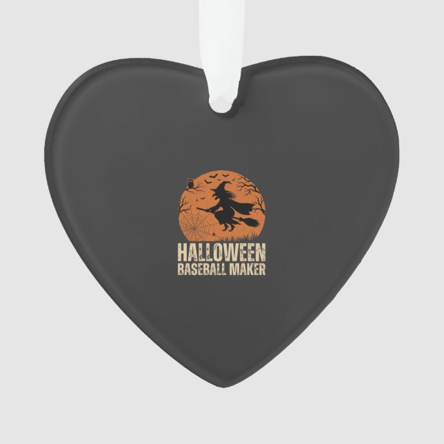 Fabricant de baseball Halloween Graphique de sorci (devant)