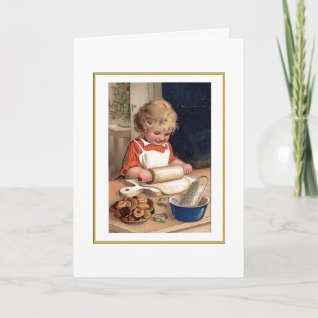 Fabrication de la carte de biscuits de Noël (Devant)