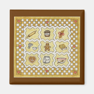 Fabrication de pain d'épices Magnet de cuisine de 