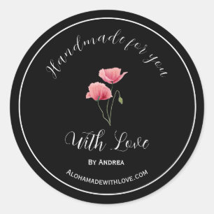 Fabriqué à la main avec autocollant d'amour pour l