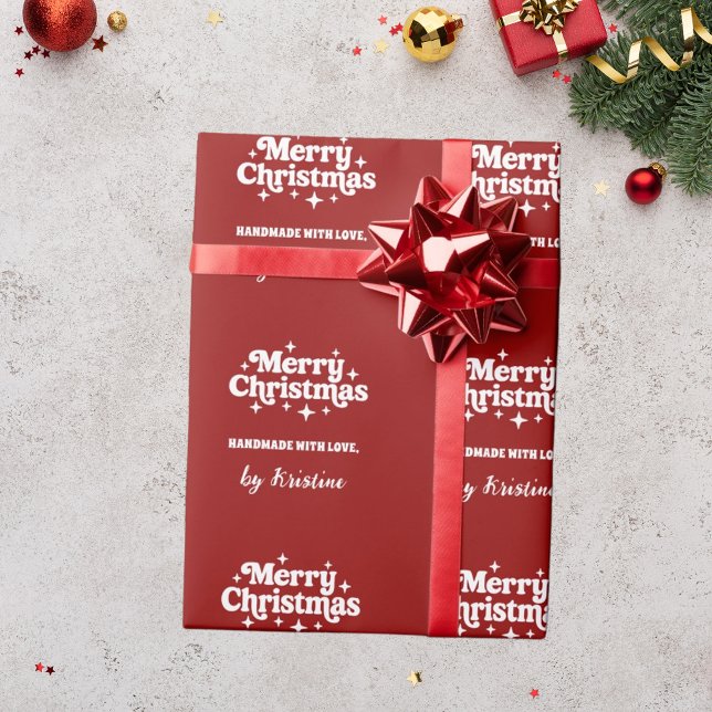 Fabriqué à la main en rouge par emballage cadeau d (Créateur téléchargé)