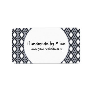 Fabriqué à la main par - étiquette