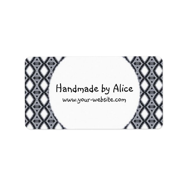 Fabriqué à la main par - étiquette (Devant)