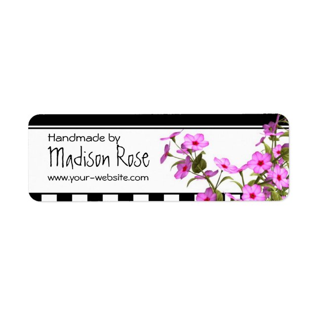 Fabriqué à la main par - étiquette (Devant)