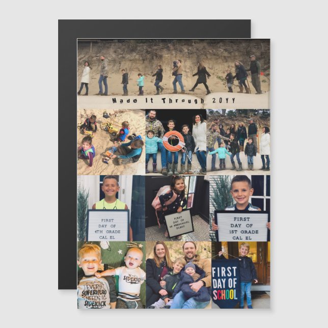 Fabriqué à travers la carte magnétique photo COVID (Devant / Derrière)