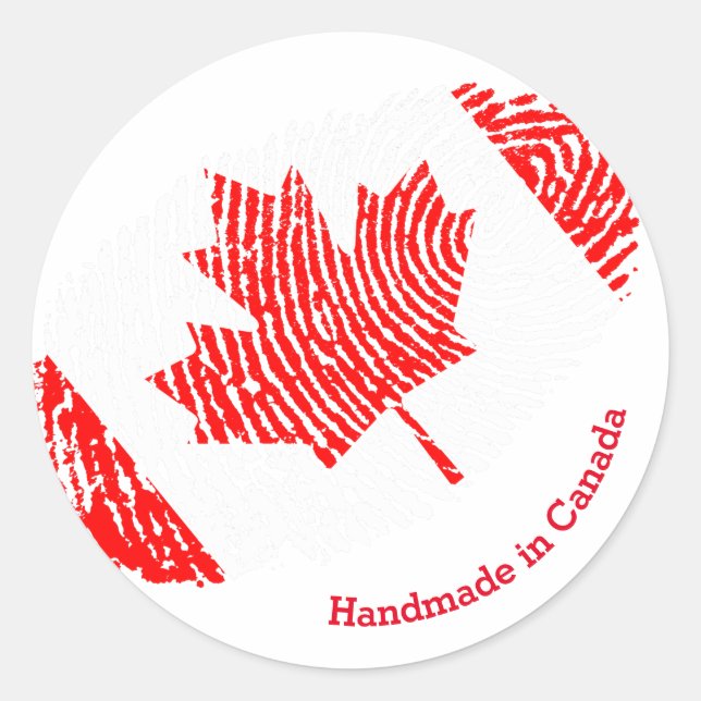 Fabriqué au Canada, étiquette de produit canadienn (Devant)