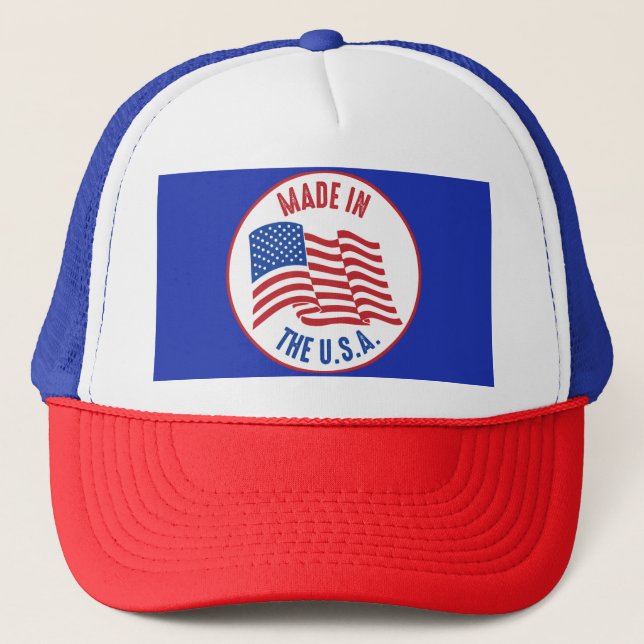 Fabriqué Aux États-Unis Cool Casquette de chapeau  (Devant)