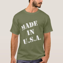 Fabriqué aux Etats-Unis T-shirt design blanc