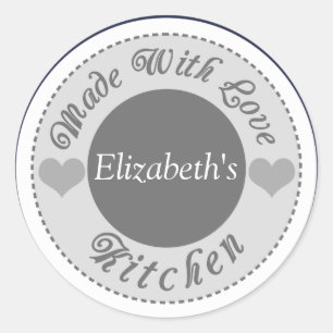 Fabriqué Avec Amour Baking Stickers Personnalisés