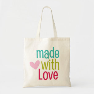 Fabriqué avec amour coeur mignon sac de transport