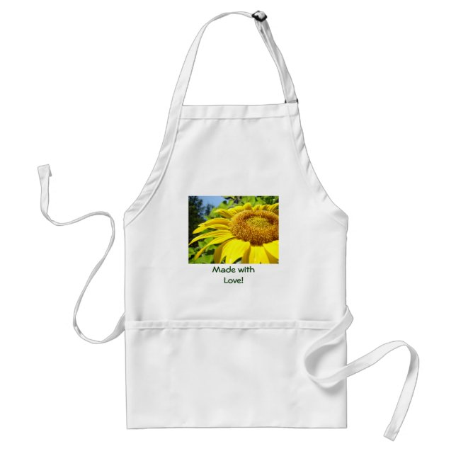 Fabriqué avec Amour ! tablier Été Jaune Tournesol (Devant)