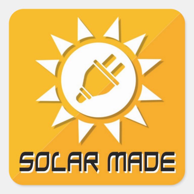 Fabriqué Avec Des Stickers Solaires (Devant)