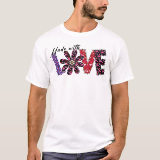 Fabriqué avec LOVE Romantique T-shirt Saint Valent