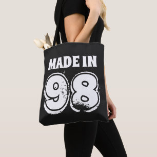 Fabriqué en 98 Typographie Sac fourre-tout d'anniv