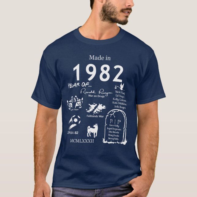 Fabriqué en TShirt 1982 (Devant)