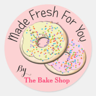 Fabriqué Frais Pour Vous Bakers Étiquettes de prod
