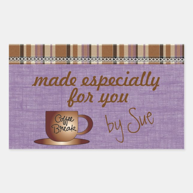 Fabriqué par VOUS cadeau et traiter les étiquettes (Devant)