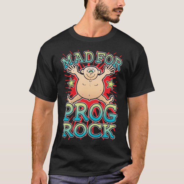 Fabriqué Pour Le T-Shirt Roche Prog (Devant)