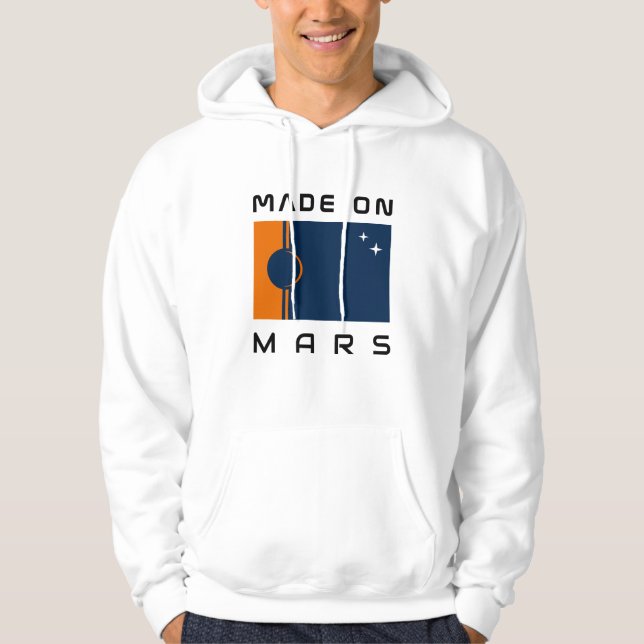 Fabriqué sur Mars Sweat - shirt à capuche avec dra (Devant)