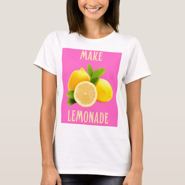 Fabriquer de la limonade - T-shirt Vibes d'été (Devant)
