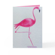 Fabuleuse carte d'anniversaire flamingo