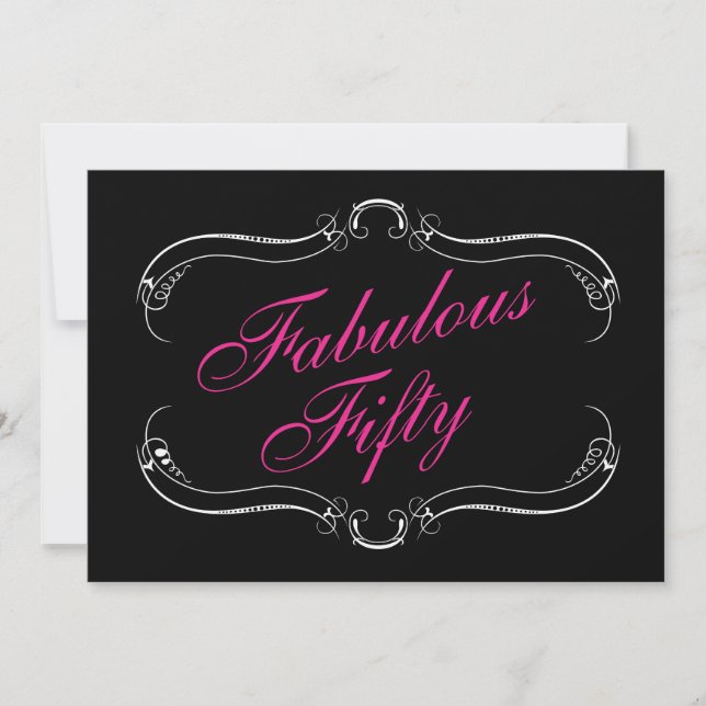 Fabuleux 50e anniversaire Invitation (Devant)