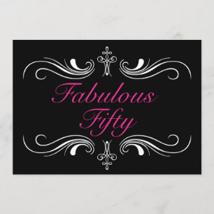 Fabuleux 50e anniversaire Invitation