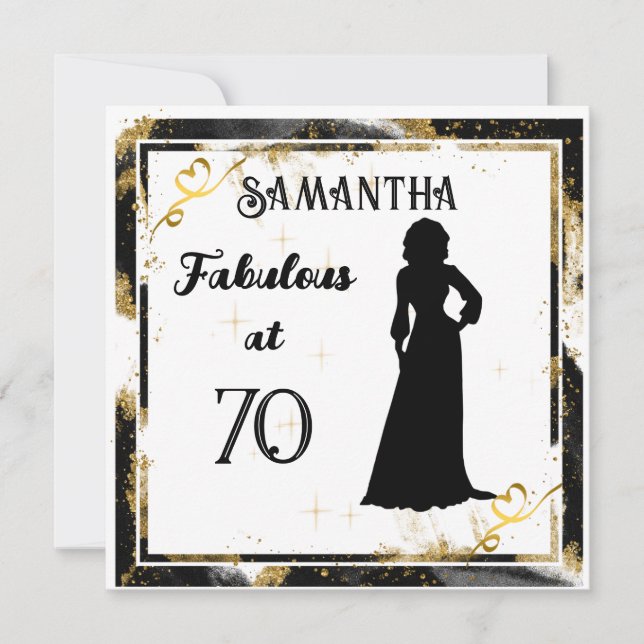 Fabuleux à la carte d'anniversaire "votre âge" (Devant)