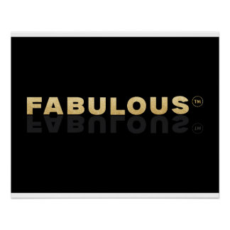 Fabuleux avec Affiche de Marque Déposée