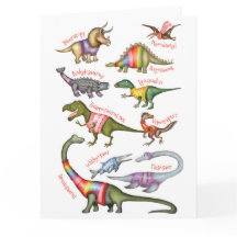 Fabuleux carte blanche dinosaures
