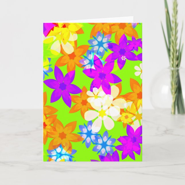 Fabuleux carte de note fleurs (Devant)