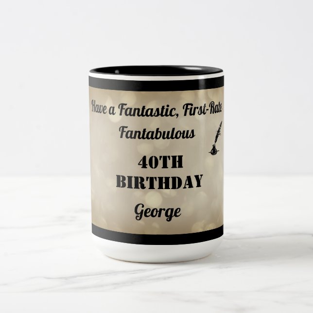 Fabuleux Mug personnalisé 40e anniversaire (Centre)