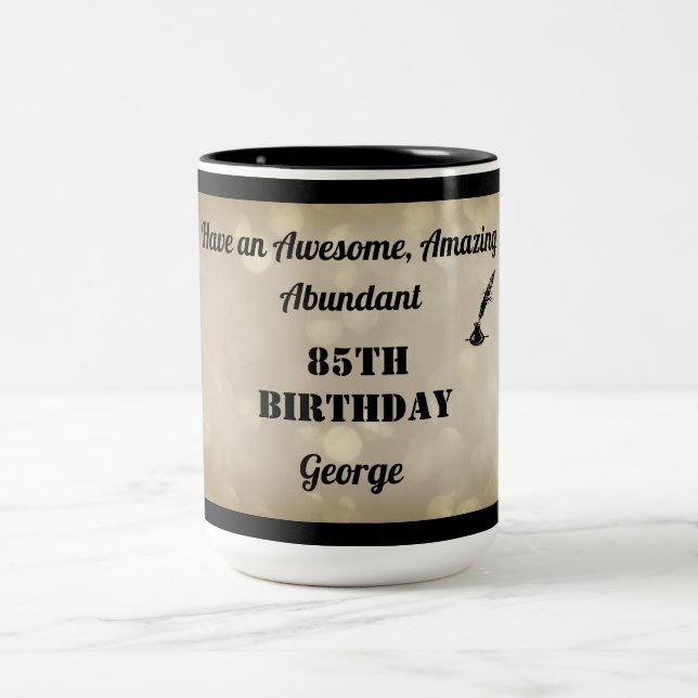 Fabuleux Mug personnalisé 85e anniversaire (Centre)
