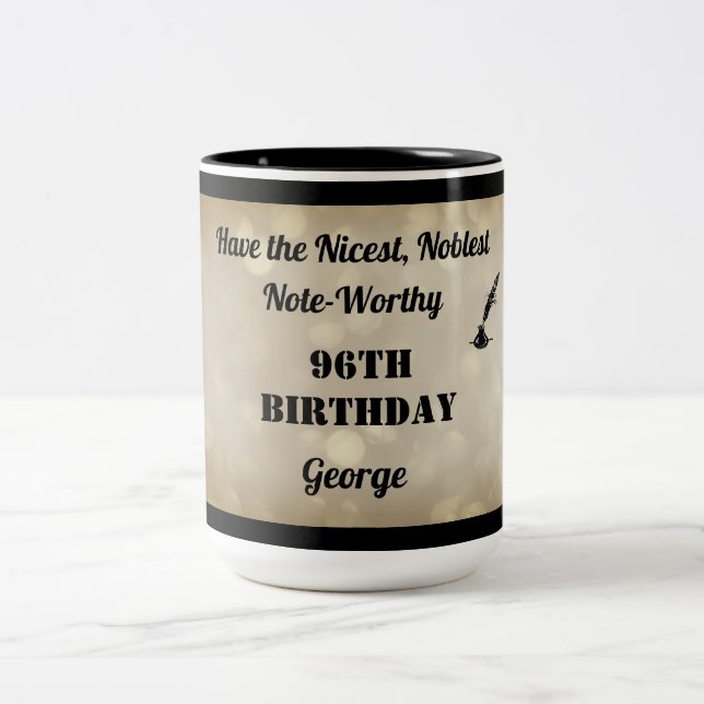 Fabuleux Mug personnalisé 96e anniversaire (Centre)