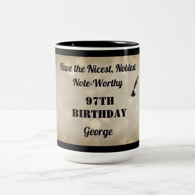 Fabuleux Mug personnalisé 97e anniversaire (Centre)