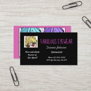 " Fabulous Eyewear" Cartes de visite DIVA