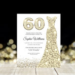 Fabulous Gold Budget 60e anniversaire Invitation d<br><div class="desc">Fabulous Gold Budget 60e Anniversaire Fête Invitation</div>