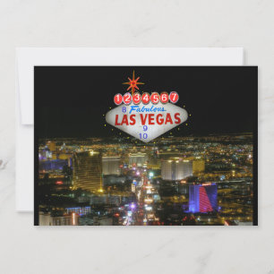 Fabulous Las Vegas personnalisable invitation d'év