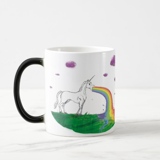 Fabulous rainbow puking unicorn tasse (Gauche)