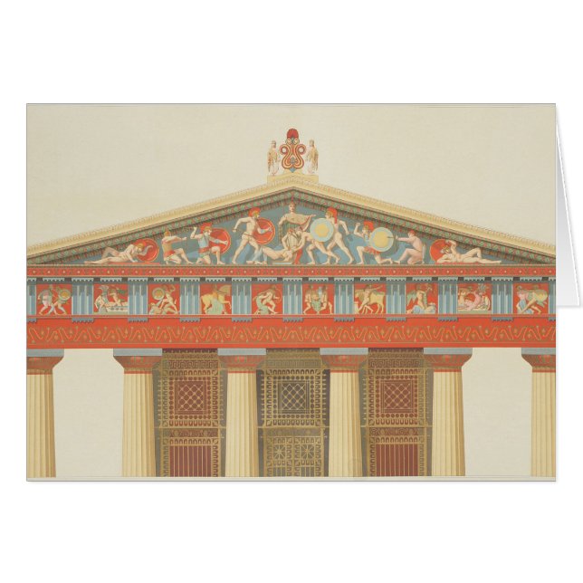 Façade du temple de Jupiter chez Aegina (323-27 (Devant horizontal)